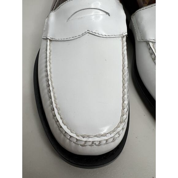 G.H. Bass & Co Weejuns Logan Colorblock Penny Loafer Brown White Men’s Size 8.5 - Picture 4 of 11